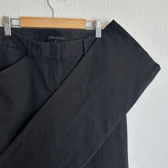 Theory Pants - Theory Howell Black Stretch Cotton Bootcut Dress Pants Trousers Mens Size 6 USA